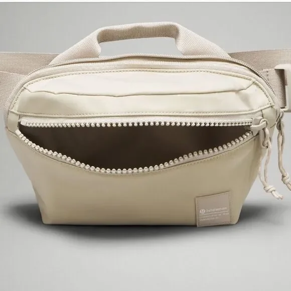 NWT LILULEMON ALL DAY ESSENTIALS BELT BAG FANNY SADDLE RAW LINEN WHITE Opal nwt - Picture 7 of 8